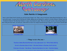 Tablet Screenshot of northcarolinagetaway.com